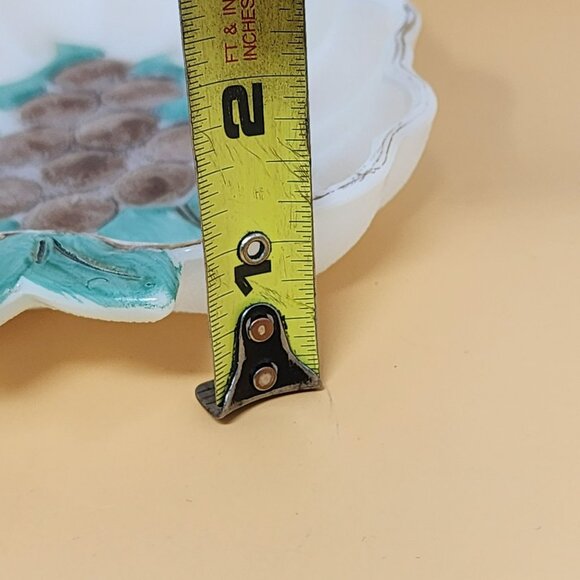 Vintage Grape Leaf Ceramic Decorative Plate 10"x8" - Picture 7 of 7